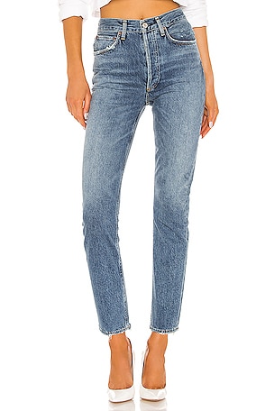 Riley High Rise Straight Crop Jeans AGOLDE
