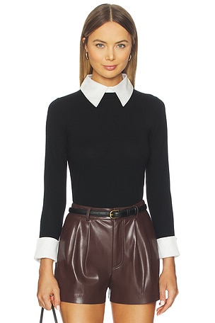 Porla Collared Sweater Alice + Olivia