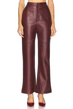 Karson Faux Leather Pant Bardot
