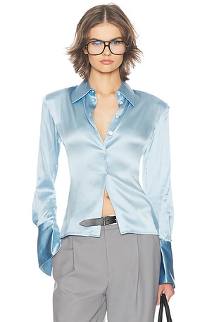 The Silk Charmeuse Shirt Helsa