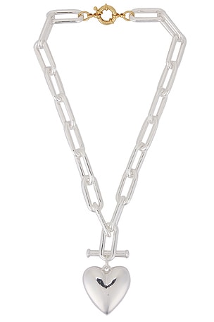 Heart Charm Chain Necklace Timeless Pearly