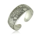 Sea Turtle Antique Silver Plated Cuff Bracelet Bangle