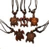 Wood look Sea Turtle Necklace