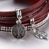 Tree of Life Leather Band Bracelet - Image 3