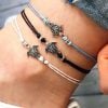 Turtle Charm Rope String Ankle Bracelet